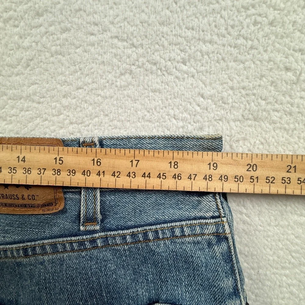 Levi's Authentic Signature Jeans Mens 38x32 Blue Denim Loose Fit‎ Straight Leg